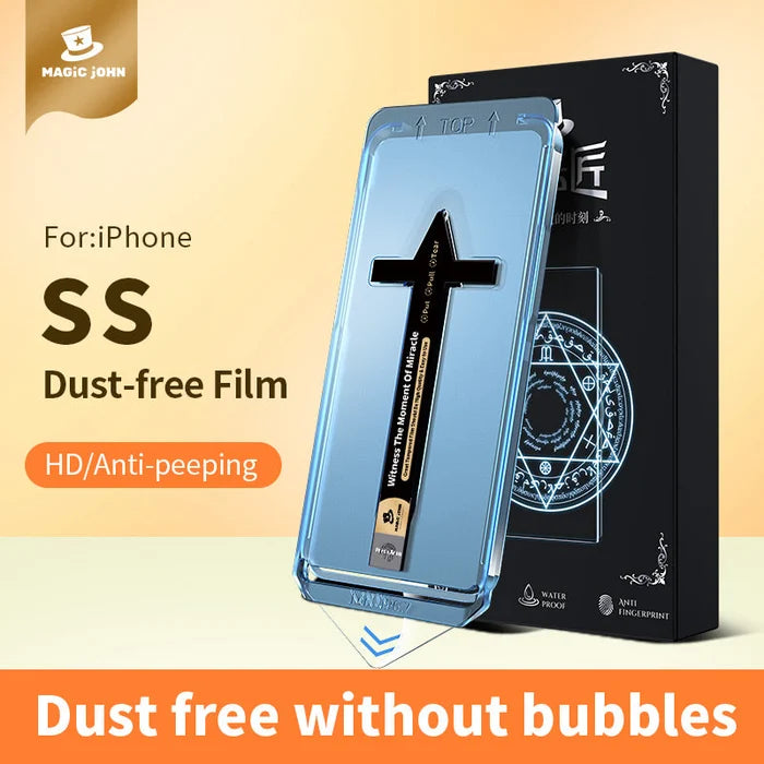 Tempered glass screen protector for Samsung and iPhone + quick installation tool