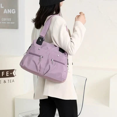 Large Capacity Waterproof Multi Pocket Shoulder Bag - winter sale