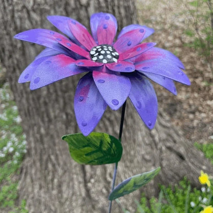 Metal Flowers Garden Stakes