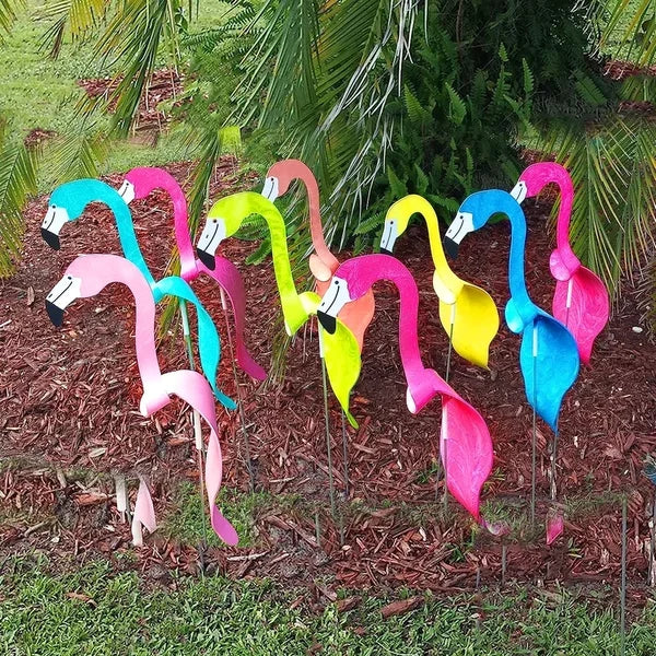 Florida Dancing Birds Garden Metal Art