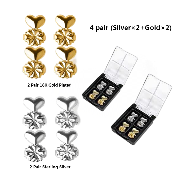 Earring Lifters (Nickel Free) - Buy 2 Pair get 2 Pair Free NOW