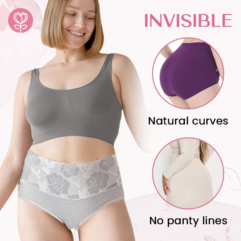 BloomyFit - High Waist Antibacterial Panties - Hot Sale 50% Off