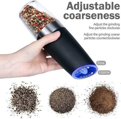 Automatic Electric Gravity Induction Salt & Pepper Grinder - Hot Sale 50% Off