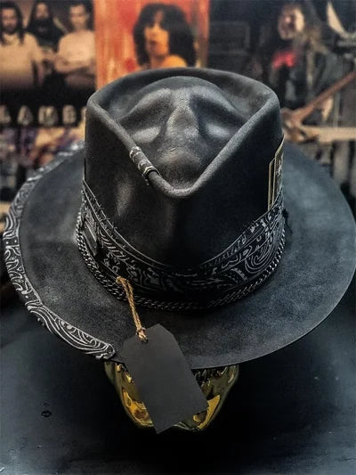 Harvester of Sorrow" Handmade Skull Hat