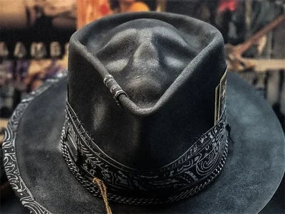 Harvester of Sorrow" Handmade Skull Hat