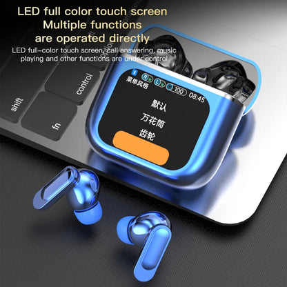 LED Touchscreen SE60 Wireless Bluetooth Headphone TWS Earphones Visible Active Noise Cancellation Sport Earphone