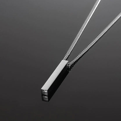 Minimal Bar Necklace - Silver