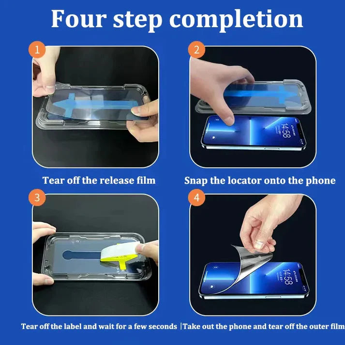 CrystalShield Screen Protector - Dust Free Without Bubbles