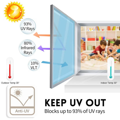 Privacy Sun Blocking Anti UV Reflective Window Film - BUY MORE SAVE MORE - Hot Sale 50% Off