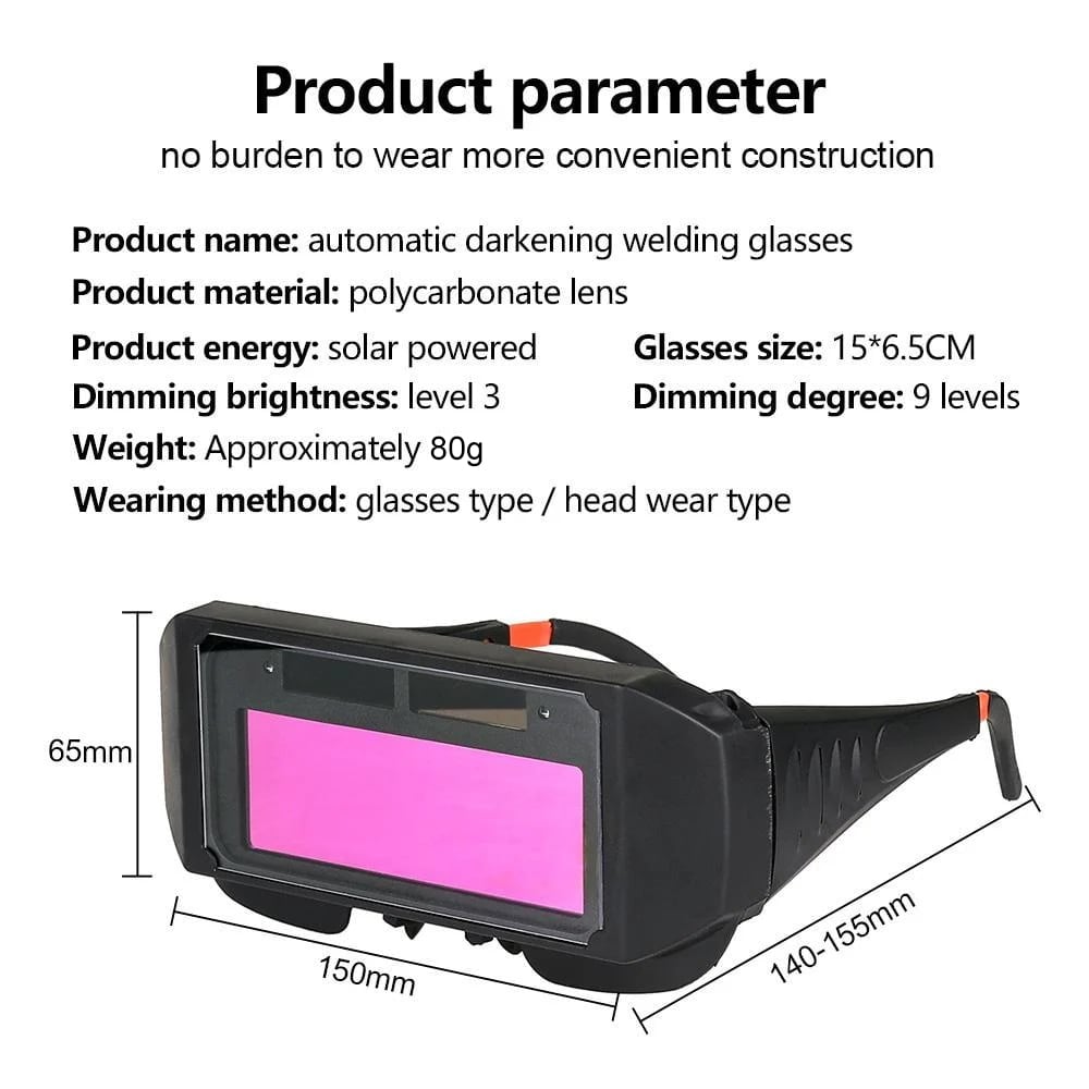 Auto Dimming Welding Glasses - 2024 New Year Hot Sale