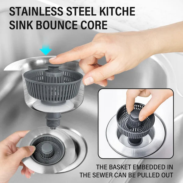 New Upgraded Sink Bounce Core Drain Strainer