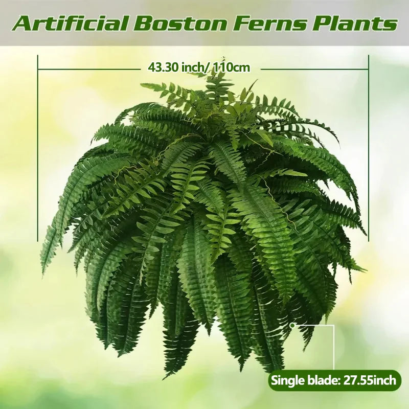 UV Resistant Lifelike Artificial Boston Fern – Hot Sale 50% Off