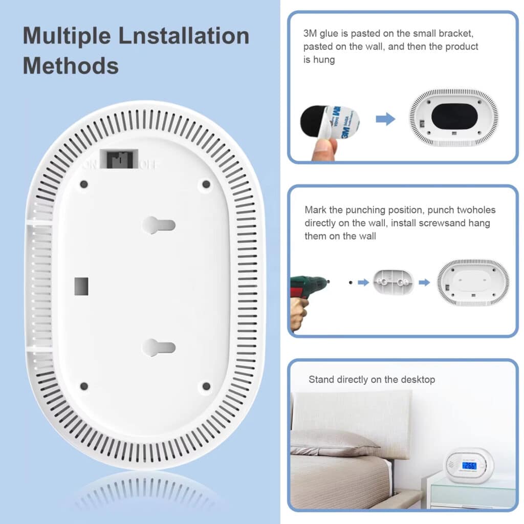 AirAnzel Carbon Monoxide Detector - Advanced Detection for Ultimate Peace of Mind