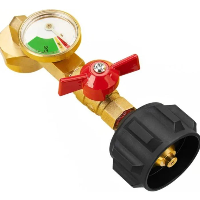 Top-Rated Propane Refill Elbow Adapter with Tank Gauge – Hot Sale 50% Off