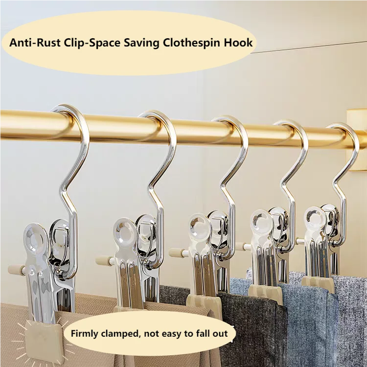 Anti-Rust Clip-Space Saving Clothespin Hook - Hot Sale 50% Off