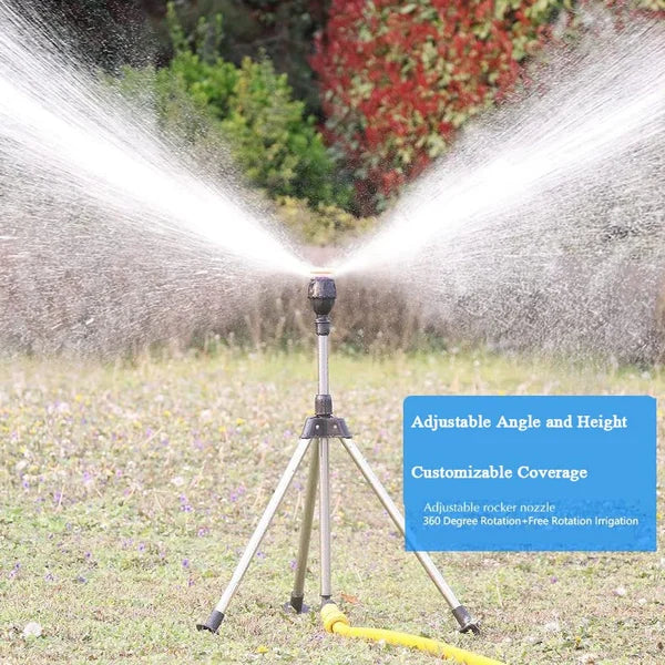 Stainless Steel Rotary Irrigation Tripod Telescopic Support Sprinkler