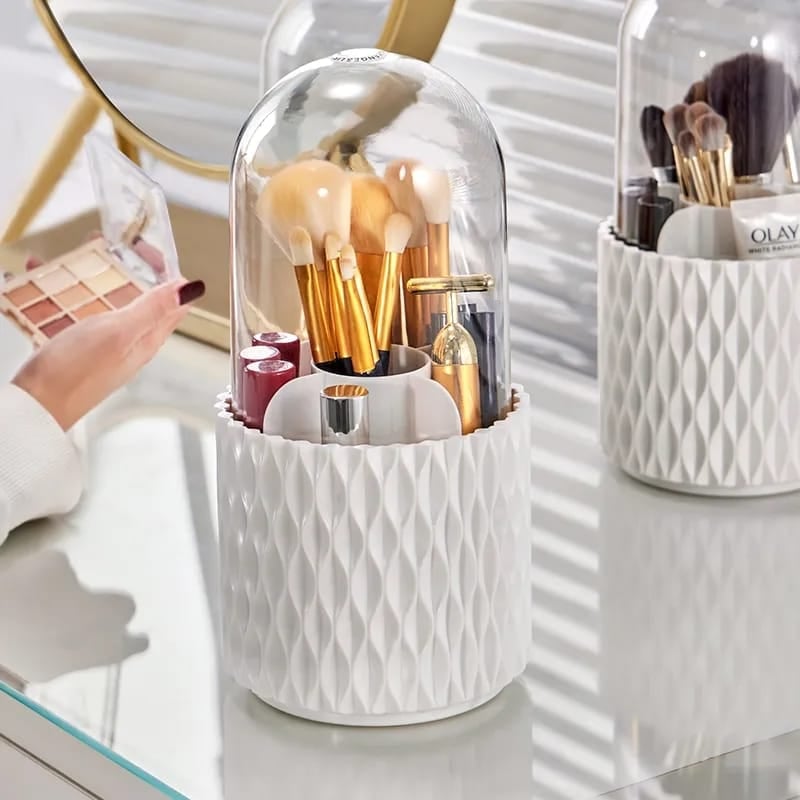 Sleek 360° Spinning Makeup Brush Holder - BIG SALE 49% OFF