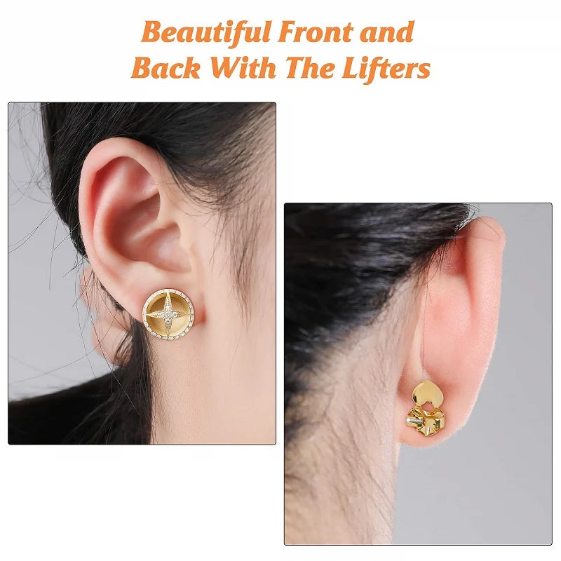 Earring Lifters (Nickel Free) - Buy 2 Pair get 2 Pair Free NOW