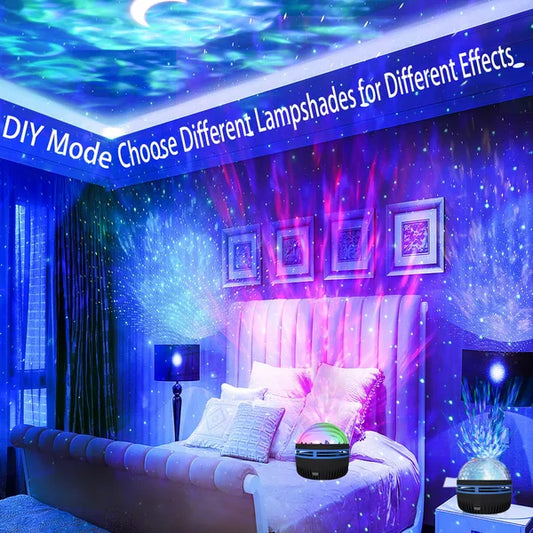 2 in 1 Northern Lights and Ocean Wave Projector - With 14 Light Effects