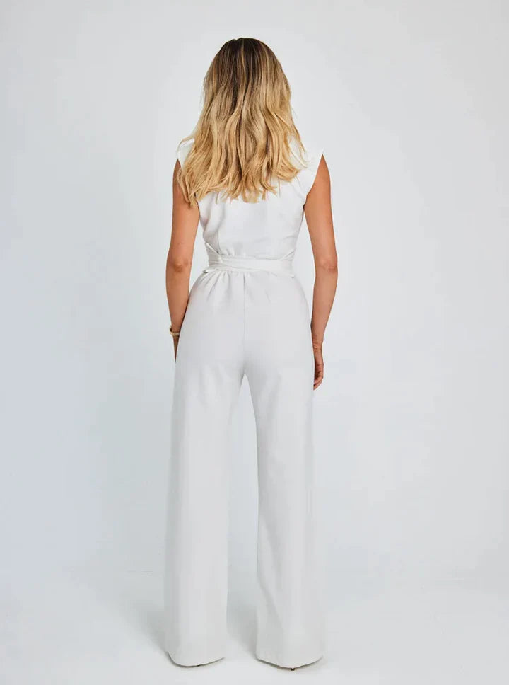 MARGARET | THE SCULPTING SLEEVELESS WIDE-LEG JUMPSUIT – Hot Sale 50% Off