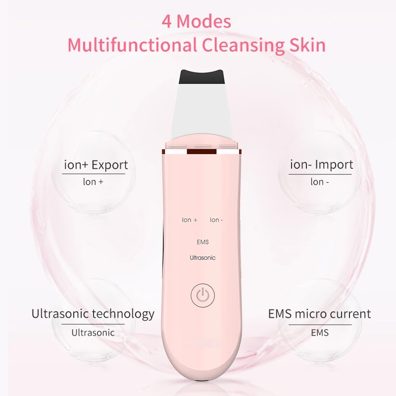 ULTRASONIC SKIN SCRUBBER DEEP FACE CLEANING MACHINE