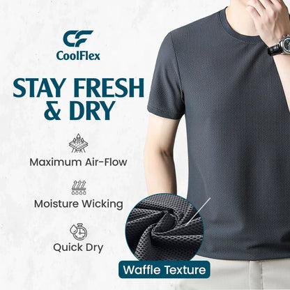 CooliFlex - Breathable Ice Silk Waffle Weave T-shirt - Hot Sale 50% Off