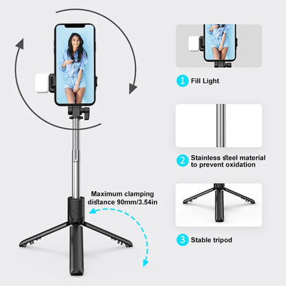 6 In 1 Wireless Bluetooth Selfie Stick - Hot Sale 50% Off