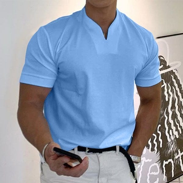 2024 Men Gentlemans business Short Sleeve Fitness T Shirt – Hot Sale 50% Off