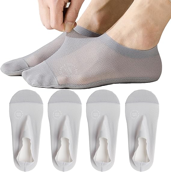 Ultra Thin Liner Socks Non Slip ComBed Cotton No Show Socks - Hot sale 50% Off