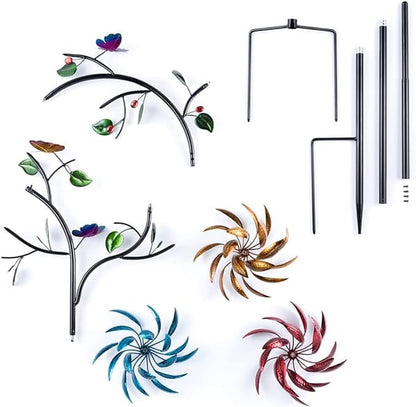 Beautiful Summer Multi Colored Flowers Wind Spinner - Last Day 70% OFF