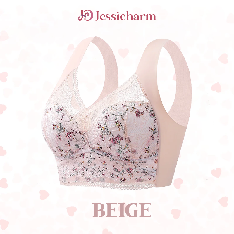 JessiCharm - Plus Size Seamless Push Up Wireless Bra