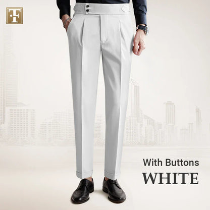 TimelessForm - Men's High Waisted Old Money Pleated Pants