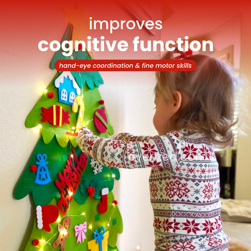 Interactive Felt Christmas Tree For Toddlers