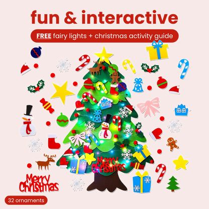 Interactive Felt Christmas Tree For Toddlers