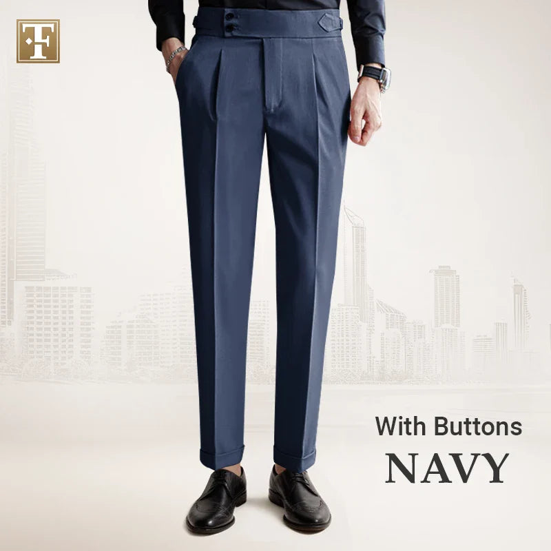 TimelessForm - Men's High Waisted Old Money Pleated Pants