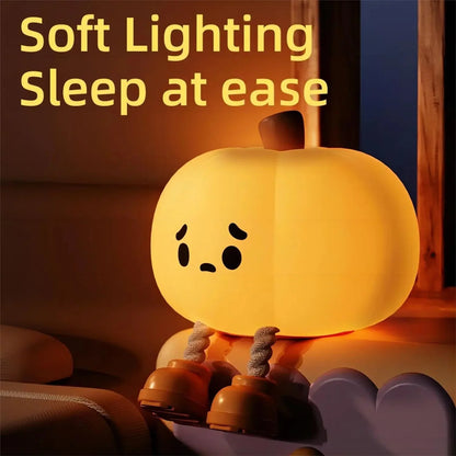 Snuggle up with the Mr. Pumpkin Glow Pumpkin Light - Hot Sale 50% Off