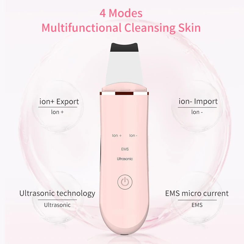 ULTRASONIC SKIN SCRUBBER DEEP FACE CLEANING MACHINE