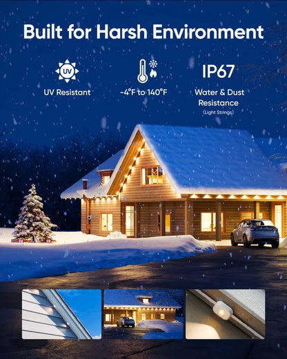 Smart Rainbow LED Permanent Outdoor Light - Early Christmas 49% OFF