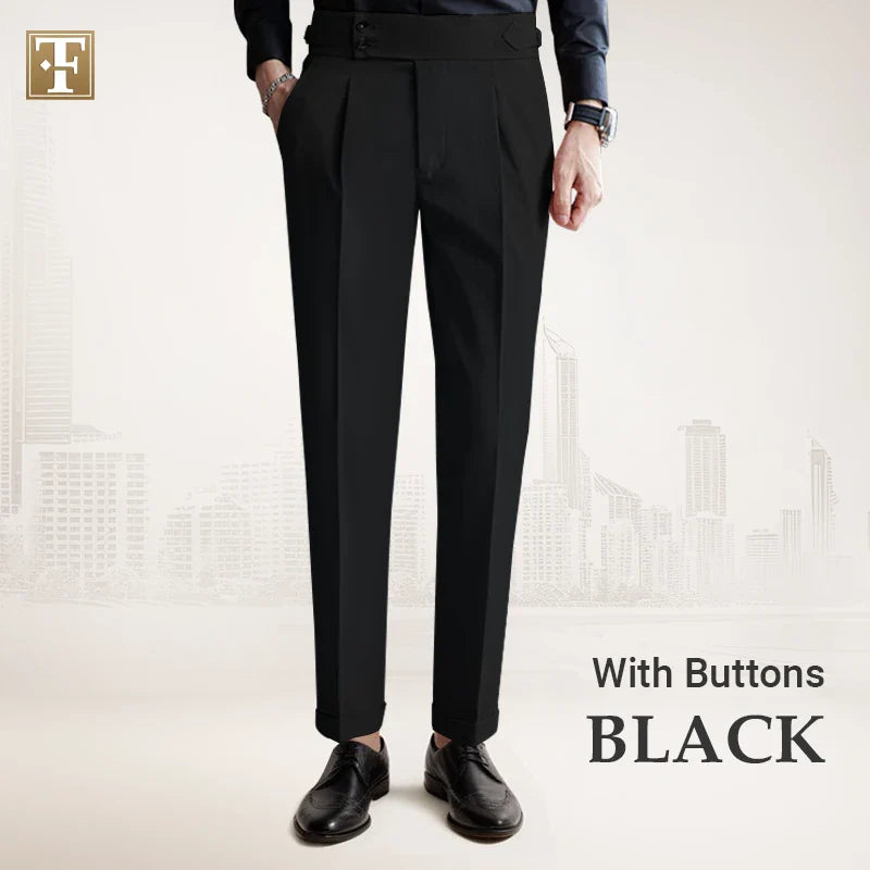 TimelessForm - Men's High Waisted Old Money Pleated Pants