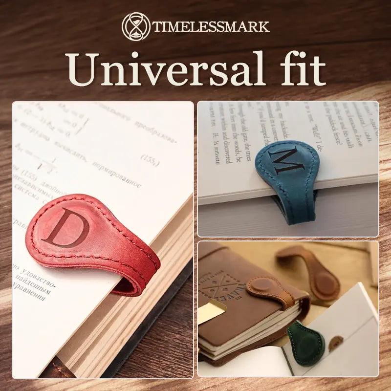 TimelessMark  - Personalized Magnetic Leather Bookmark - LAST DAY SALE 75% OFF