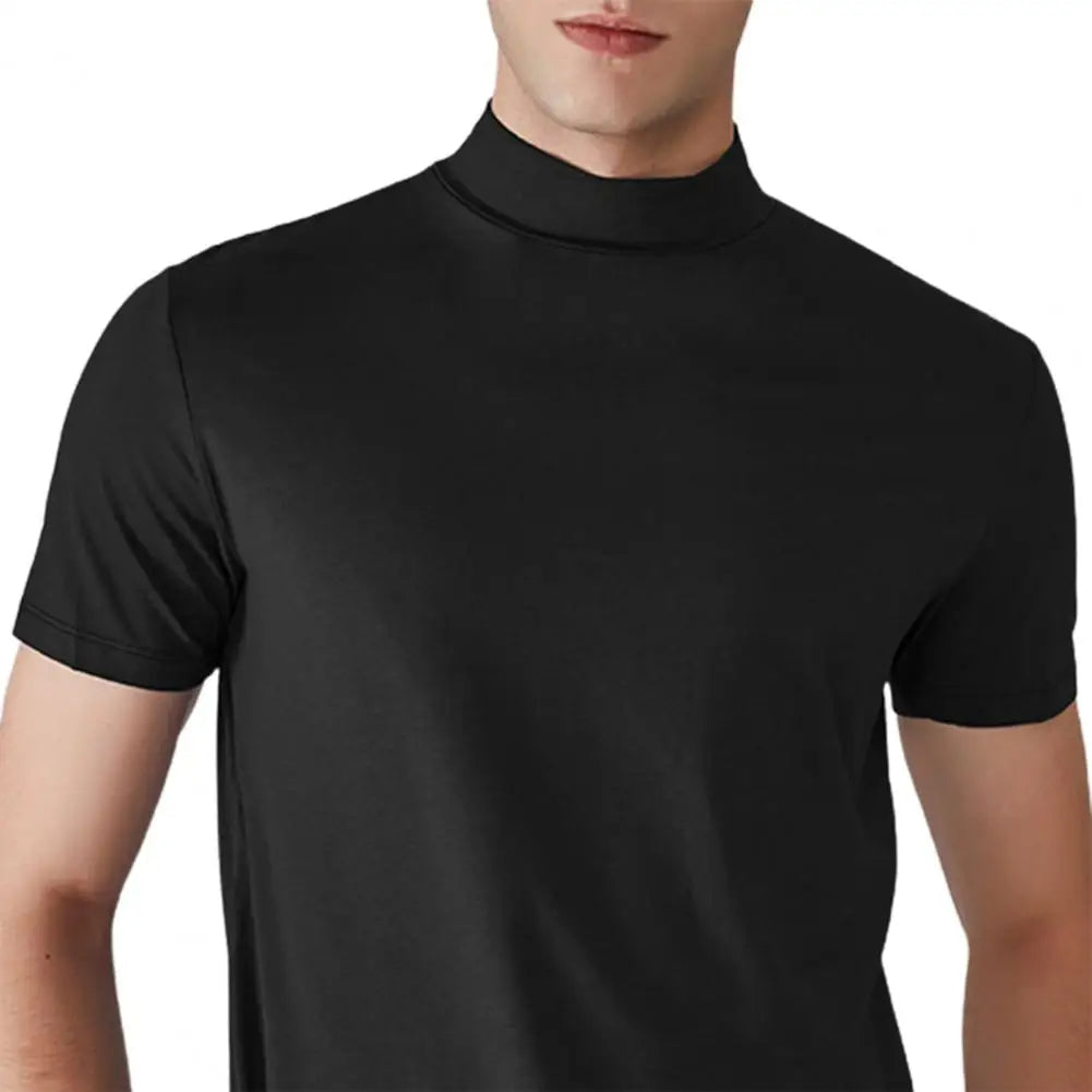 Men 's High Neck Slim Fit T-shirt - 2024 New Year Hot Sale