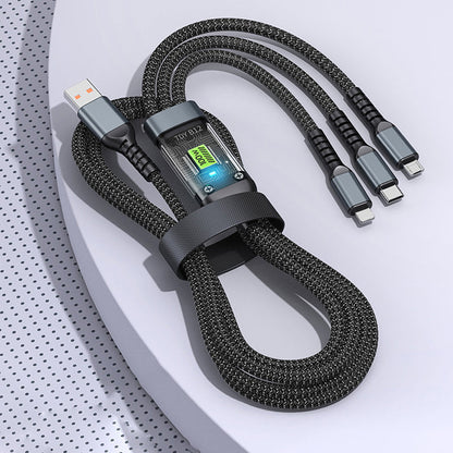 Transparent Luminous 3-in-1 Super Fast Charging Cable - Limited time 50% off