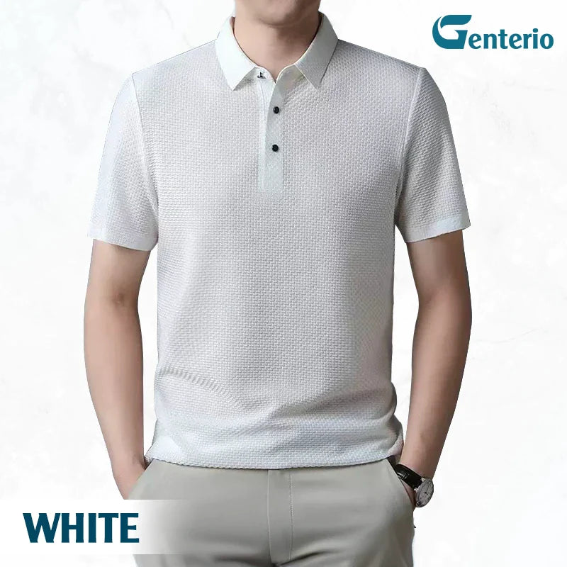 Genterio - Ice Silk Breathable Performance Polo Shirt