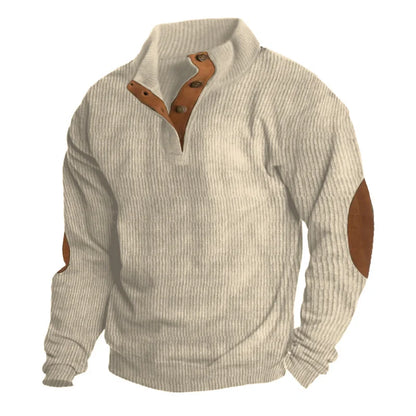 Autumnook - Men's Outdoor Casual Stand Collar Long Sleeve Sweatshirt