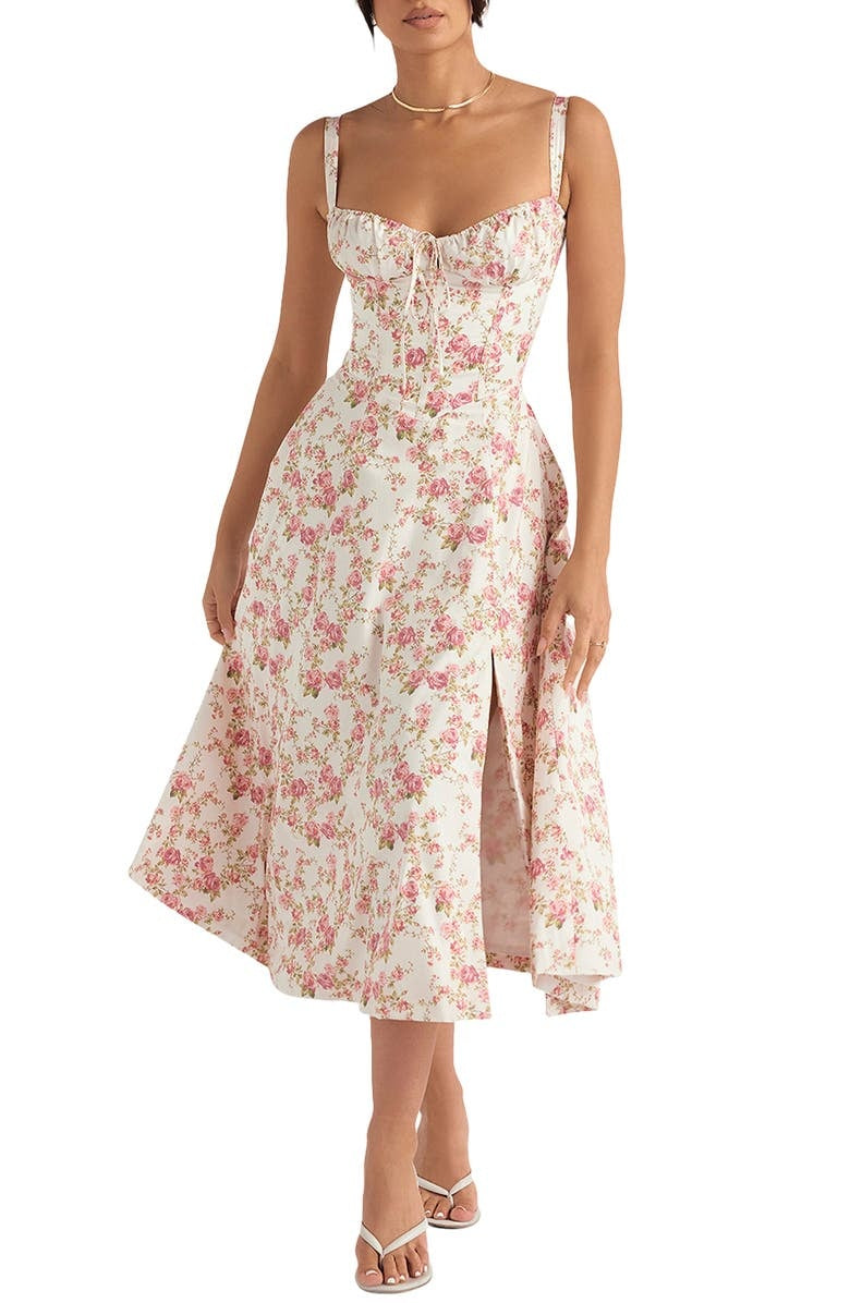 BustieBloom - Floral Print Bustier Sundress - LAST DAY SALE 75% OFF