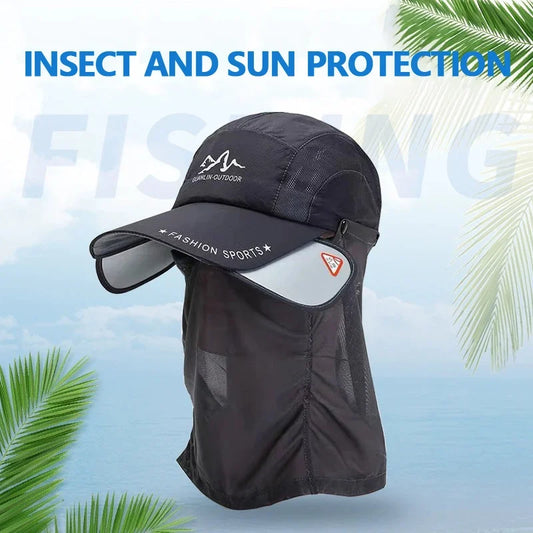 Sun hat with retractable brim for outdoor/fishing/riding/climbing - Hot Sale 50% Off