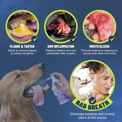 Teeth Cleaning Spray for Dogs & Cats - HOT SALE PROMOTION - 49% OFF