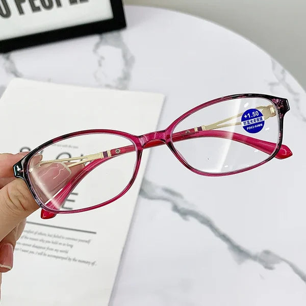 WOMEN'S FASHION LIGHTWEIGHT METAL ANTI-BLUE LIGHT READING GLASSES - 2023-Christmas Hot Sale