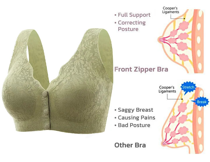 AiryLace – Zero Feel Lace Full Coverage Front Closure Bra – LAST DAY SALE 70% OFF