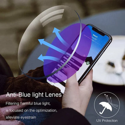 Anti-blue Progressive Far And Near Dual-Use Reading Glasses